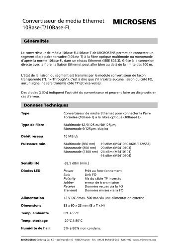 MICROSENS - TETRADIS