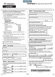 Centrepay deductions form - Department of Human Services