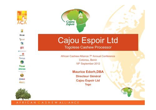 Cajou Espoir - African Cashew Alliance