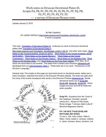 Translation of Etruscan Devotional Plates III (PDF) - maravot.com