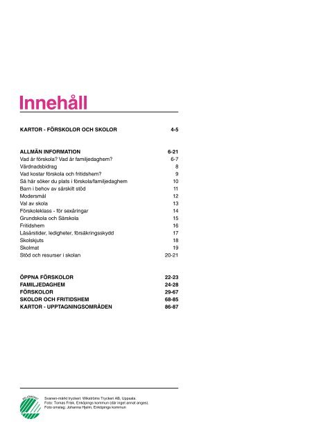 Förskolor och skolor - Enköping