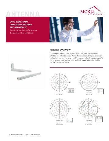 Indoor Dual Band Omnidirectional Antenna for Meru WLAN Access ...