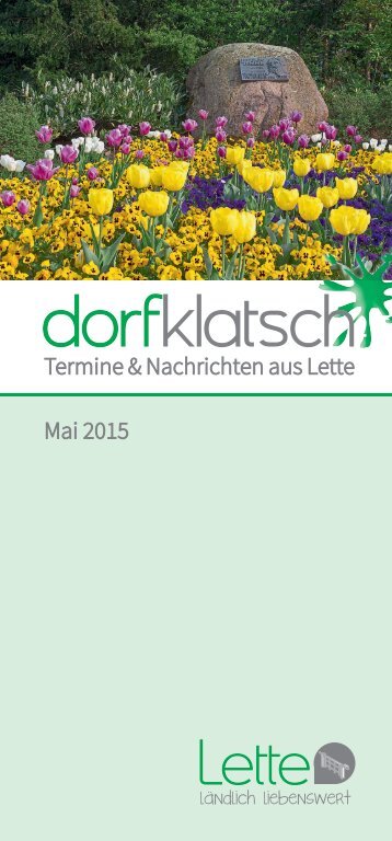 dorfklatsch - Frühjahr/Sommer 2015