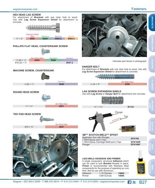 Handrail Brackets - Wagnercompanies.com