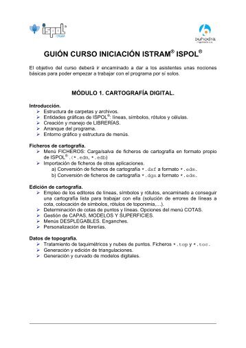 GUION CURSO ISPOL / ISTRAM - Tecnimed