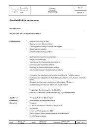 Checkliste Eintritte Lehrpersonen