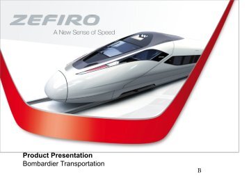 ZEFIRO. A new Sense of Very High Speed - Club Feroviar ...
