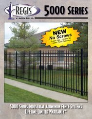 NEW 5000 Series Industrial Aluminum Fence ... - Sharon Fence