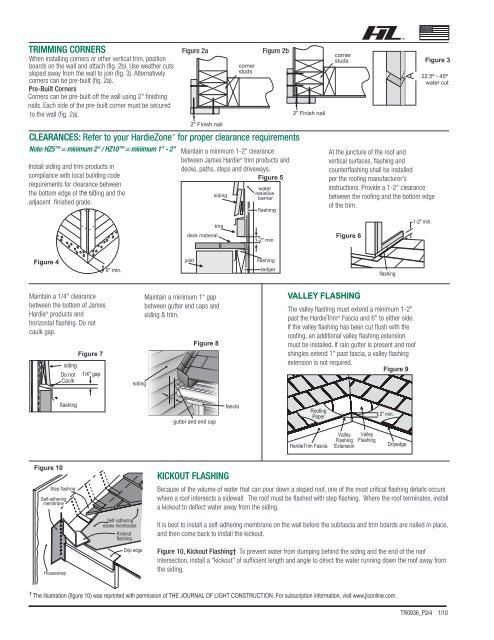 INSTALLATION REQUIREMENTS - Barker Lumber Co.