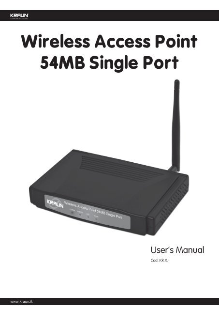 Wireless Access Point 54MB Single Port - Kraun