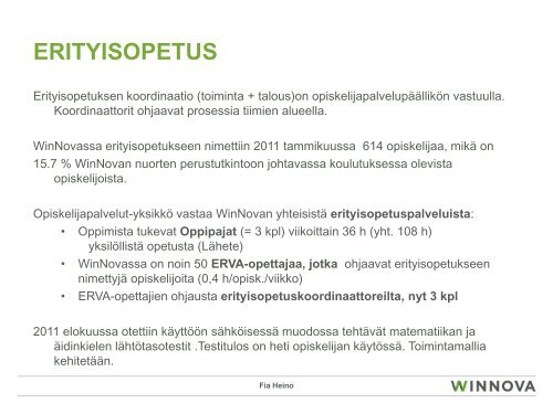 Opiskelijapalvelut WinNovassa - Edu.fi