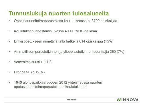 Opiskelijapalvelut WinNovassa - Edu.fi