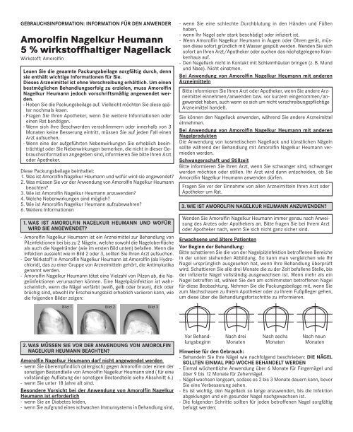 Amorolfin Nagelkur Heumann 5 ... - Heumann Pharma GmbH