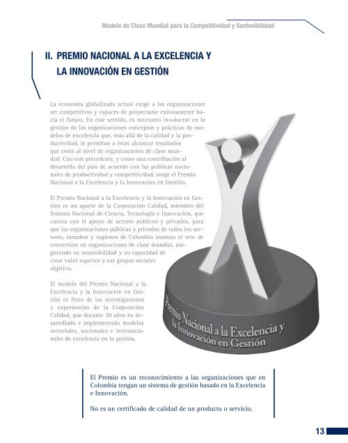 Premio Nacional a la Excelencia y la innovación en gestión