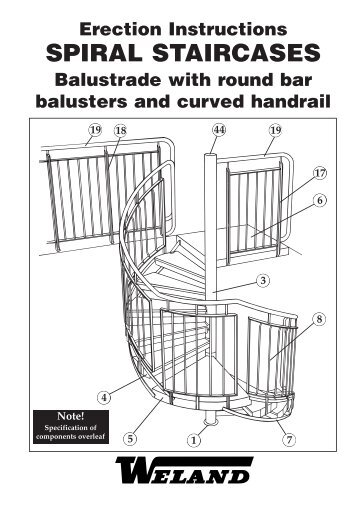 Erection Instructions SPIRAL STAIRCASES ... - Weland Ltd.