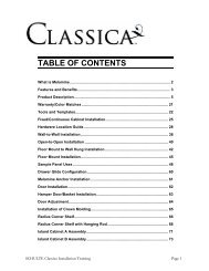 Classica Installation Instructions - Bayer Built