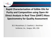 Rapid Screening of Edible Oils - IonSense