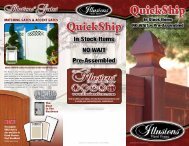 MATCHING GATES & ACCENT GATES - Illusions Vinyl Fence