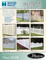 Master Halco In Stock - Illusions Vinyl Fence