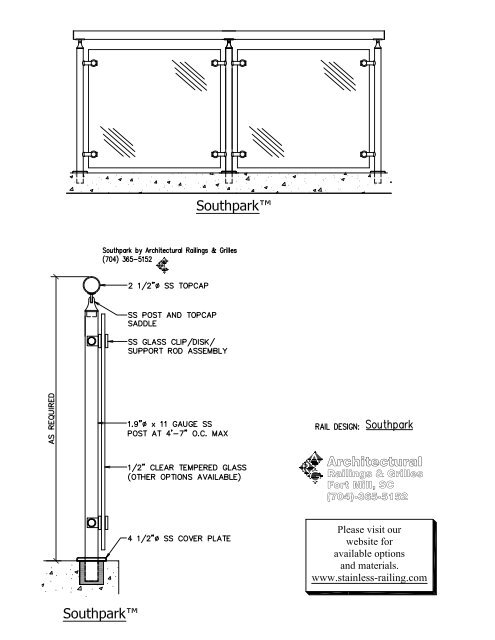 pdf railing detail - Stainless Railings
