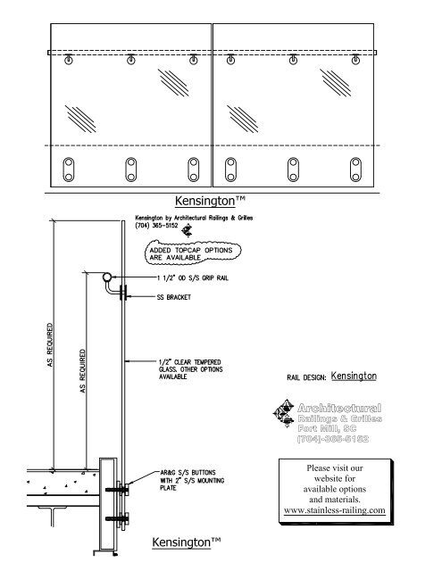 pdf railing detail - Stainless Railings