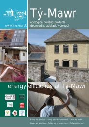 energy efficient - TÅ·-Mawr Lime