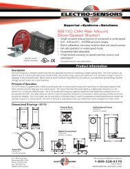 SS110 Data Sheet - Electro-Sensors, Inc.