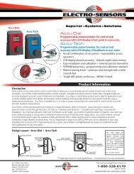 Product Information - Electro-Sensors, Inc.