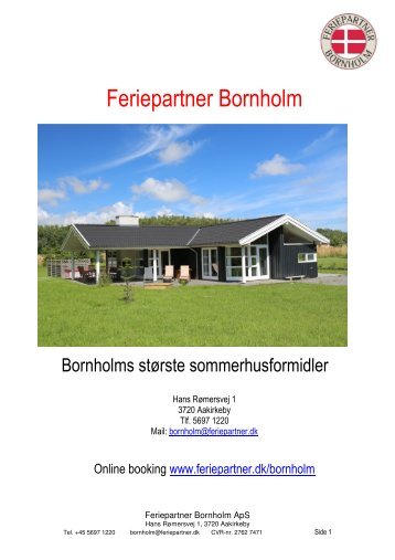 Ejerinspiration 2014 - Feriepartner Danmark