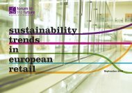 sustainability trends in european retail - Forum for the Future