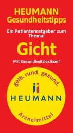 Gesundheitstipps Gicht (PDF, 238kB) - Heumann Pharma GmbH