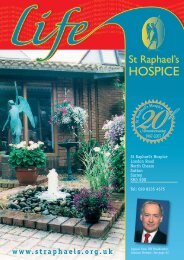 Winter 2007-08 Magazine PDF - St Raphael's Hospice