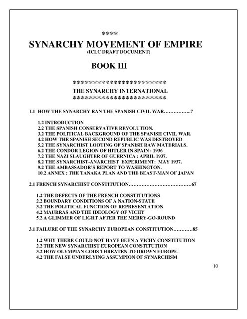 synarchy movement of empire - Pierre Beaudry's Galactic Parking Lot