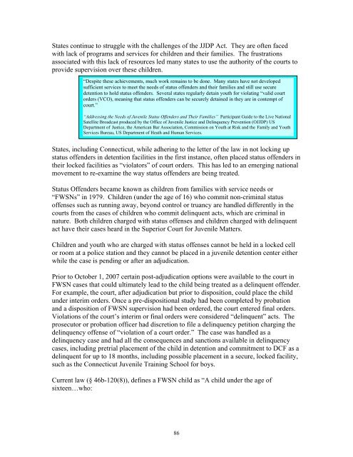 FWSN-advisorybd-repo.. - The Connecticut Juvenile Justice Alliance