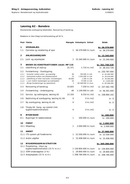 Definitionsfaserapport - Banedanmark