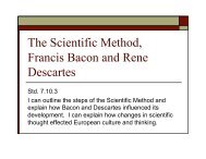 The Scientific Method, Francis Bacon and Rene ... - J-blanchard.org