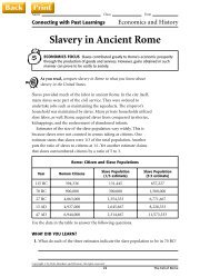 Slavery in Ancient Rome - J-blanchard.org