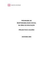 programa de responsabilidade social na área da ... - Hovione