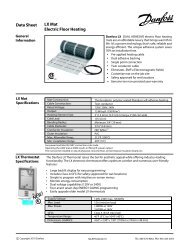Danfoss LX Mat Data Sheet - Pro Water Heater Supply