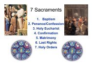 7 Sacraments - WorldHistoryatYHS