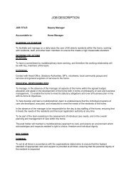 Job Description Social Care Worker - CoAction