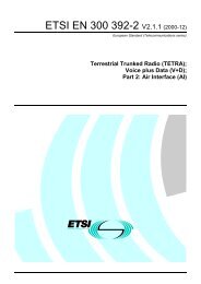 EN 300 392-2 - V2.1.1 - Terrestrial Trunked Radio (TETRA ... - ETSI