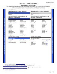 NYS Medicaid Preferred Drug List