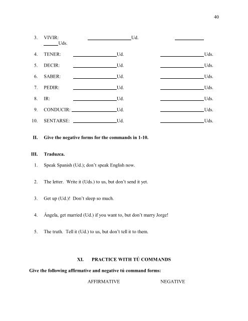 Destinos: 27-52 The Main Grammar Points, and Exercises with ...