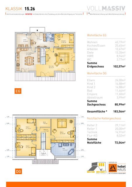 DER hebelHAUS HAUSKATALOG KLASSIK ab 180 m²