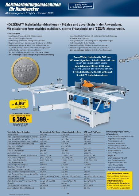 Holzbearbeitungsmaschinen für Handwerker - Schroers  GmbH