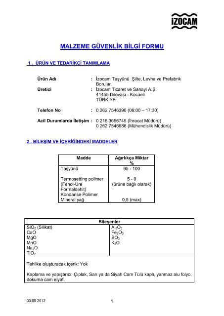 MATERIAL SAFETY DATA SHEET - Himerpa