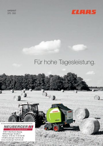 Claas Variant 350-370 Rundballenpresse