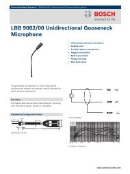 LBB 9082/00 Unidirectional Gooseneck Microphone - NorSap AS