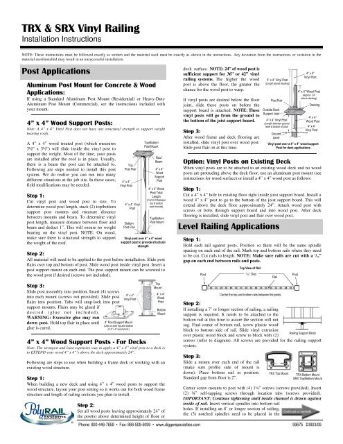 Installation Instructions - BB&S Treated Lumber of New England